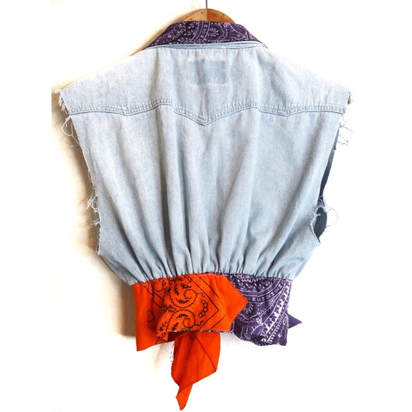 RP4LF Redone Denim Vest NWT - Picture 2 of 6